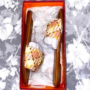 Tory Burch Woven Leather Sandals